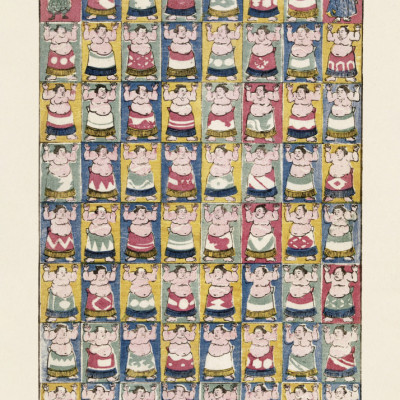 Sumo Wrestlers (1852)