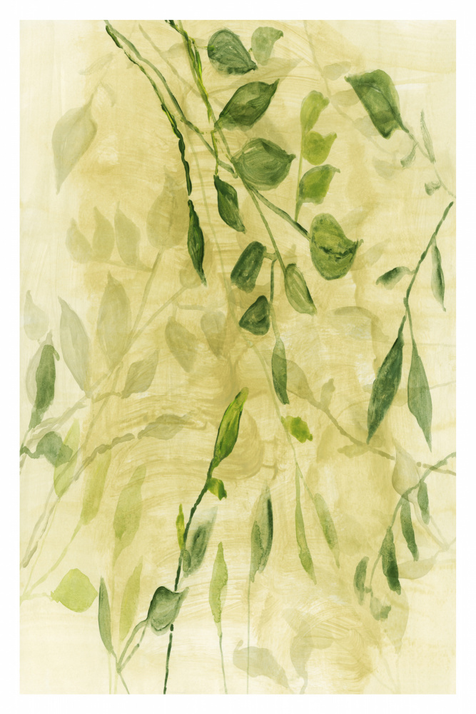 Green Botanical Layers by cartissi — canvas wall art