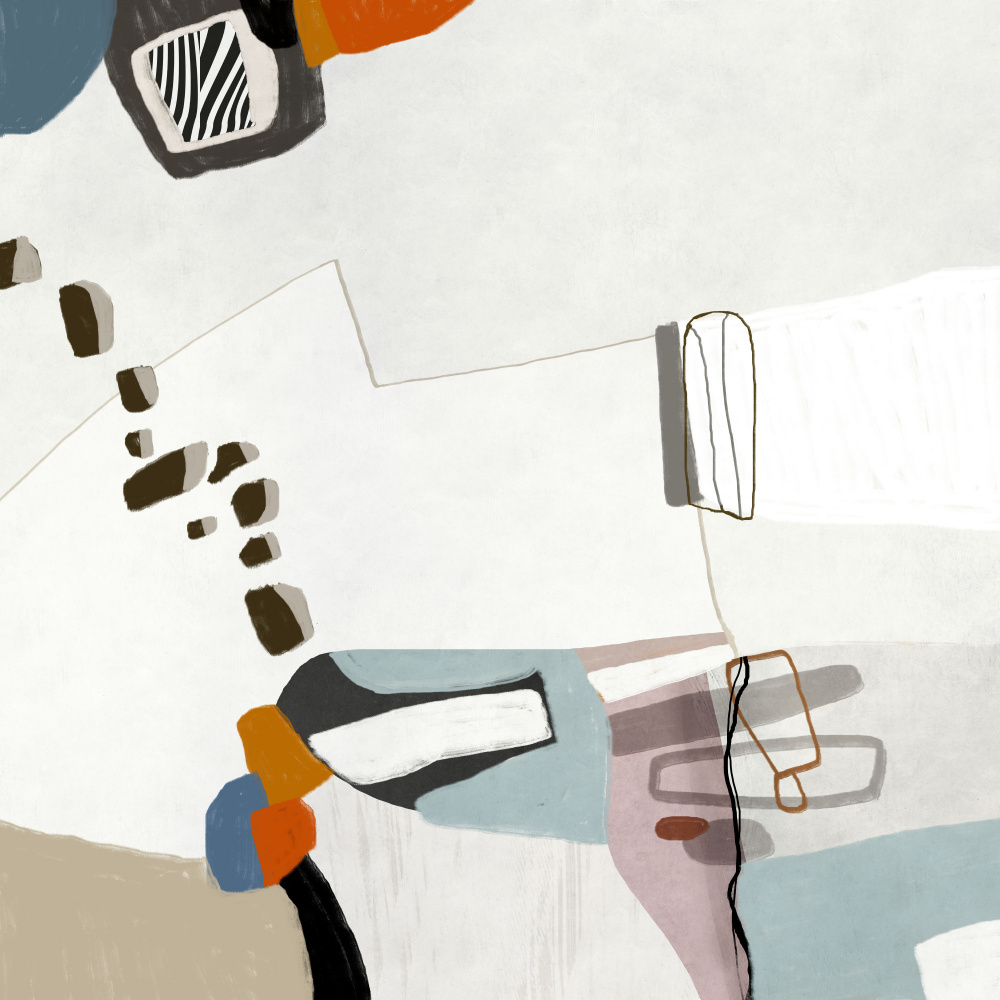 Modern Abstract Forms by Roberto Moro — canvas wall art