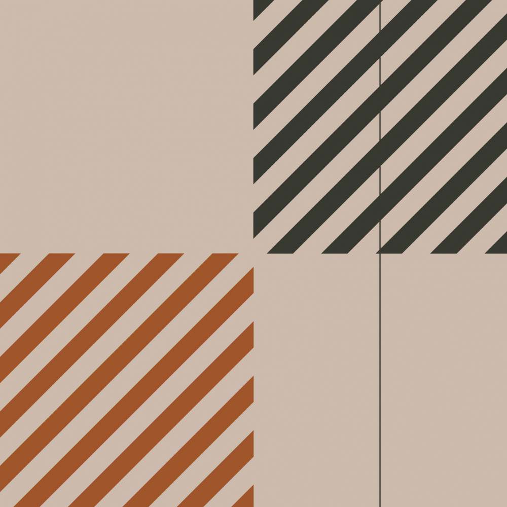 Earthy Plaid Pattern by Irene Demetri — canvas wall art