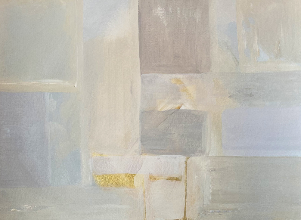 Soft Abstract Blocks by Breanna Megan Studio — canvas wall art
