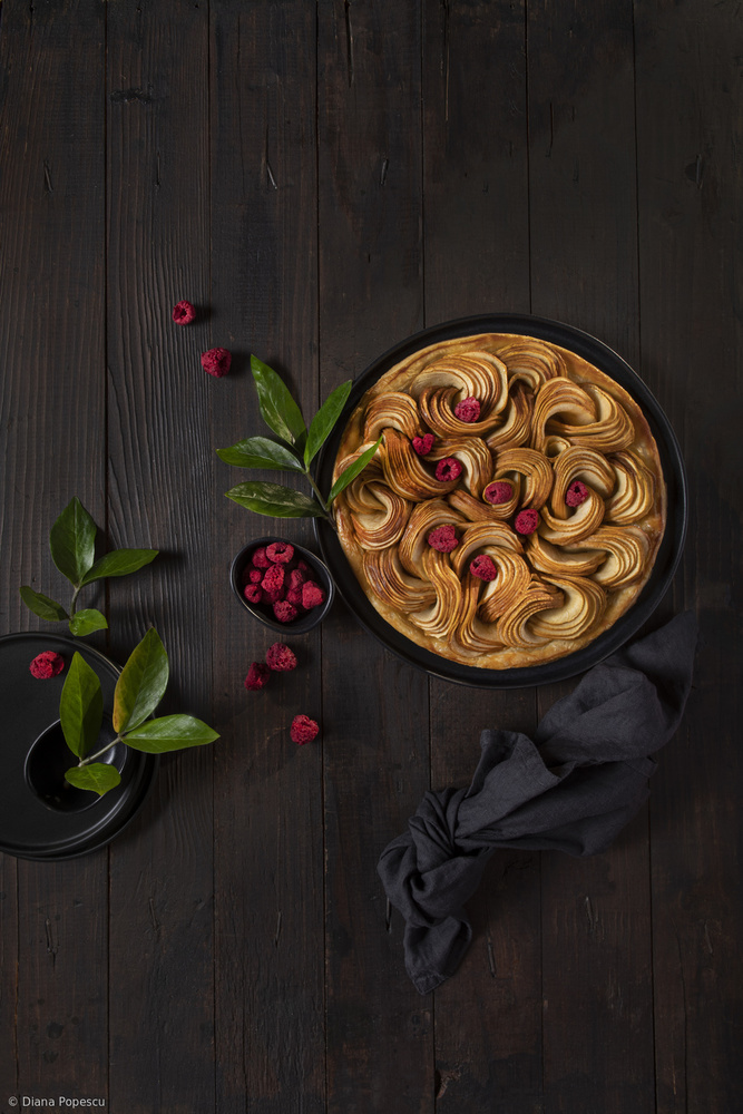 Apple swirls by Diana Popescu — canvas wall art