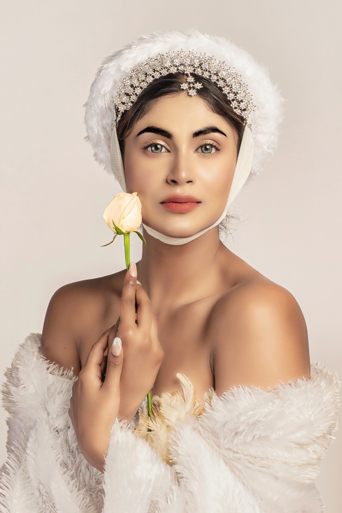 ROSE TOUCH by DEBASISH CHATTOPADHYAY — canvas wall art
