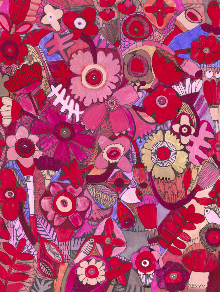 Hot Pink Delight by Sharon Nullmeyer — canvas wall art