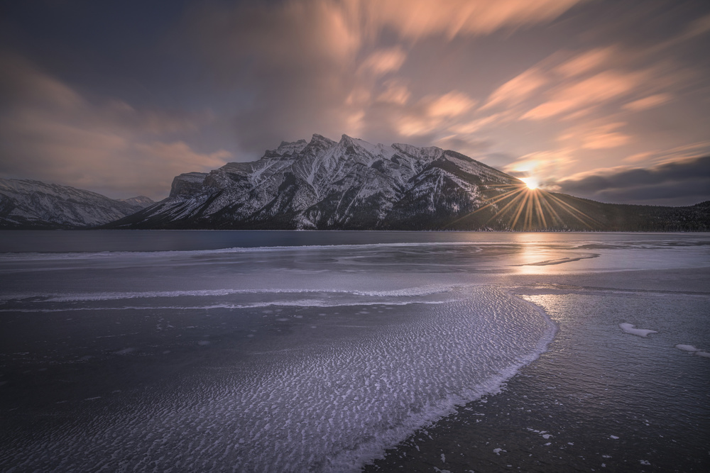 Majestic Winter Sunset by James S. Chia — canvas wall art