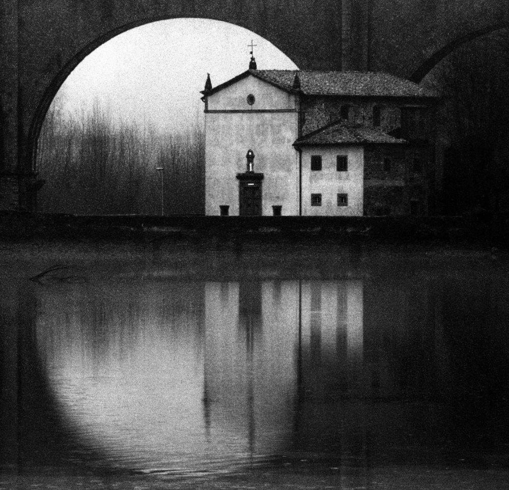 Historic Church Under Arch by Franco Maffei — canvas wall art