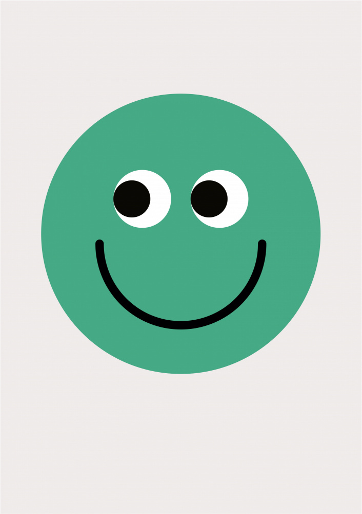 Curious Green Face by FINE FINE STUFF — canvas wall art