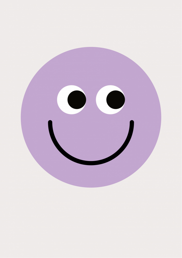 Happy Purple Smile by FINE FINE STUFF — canvas wall art