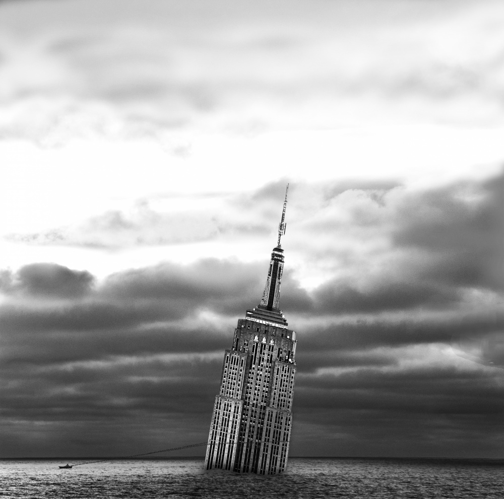 Sinking Empire State by LARRY BUTTERWORTH — canvas wall art