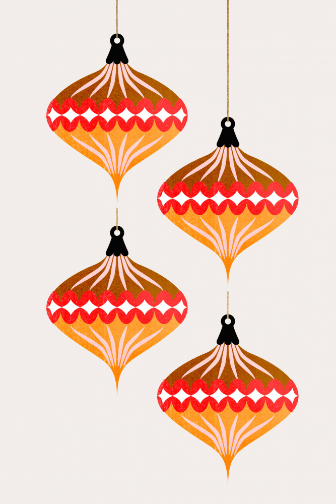 Christmas Balls (vers.2) by Kubistika — canvas wall art