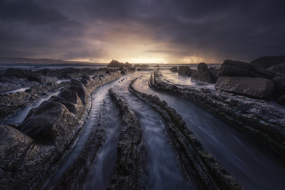 Twilight Rock Formations by Jorge Ruiz Dueso — canvas wall art