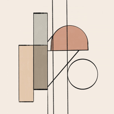 Geometric line art composition 10