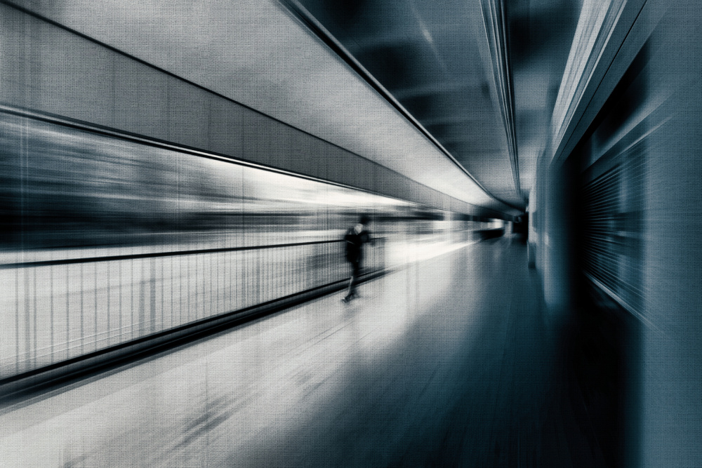 Dynamic City Motion by moucorn — canvas wall art