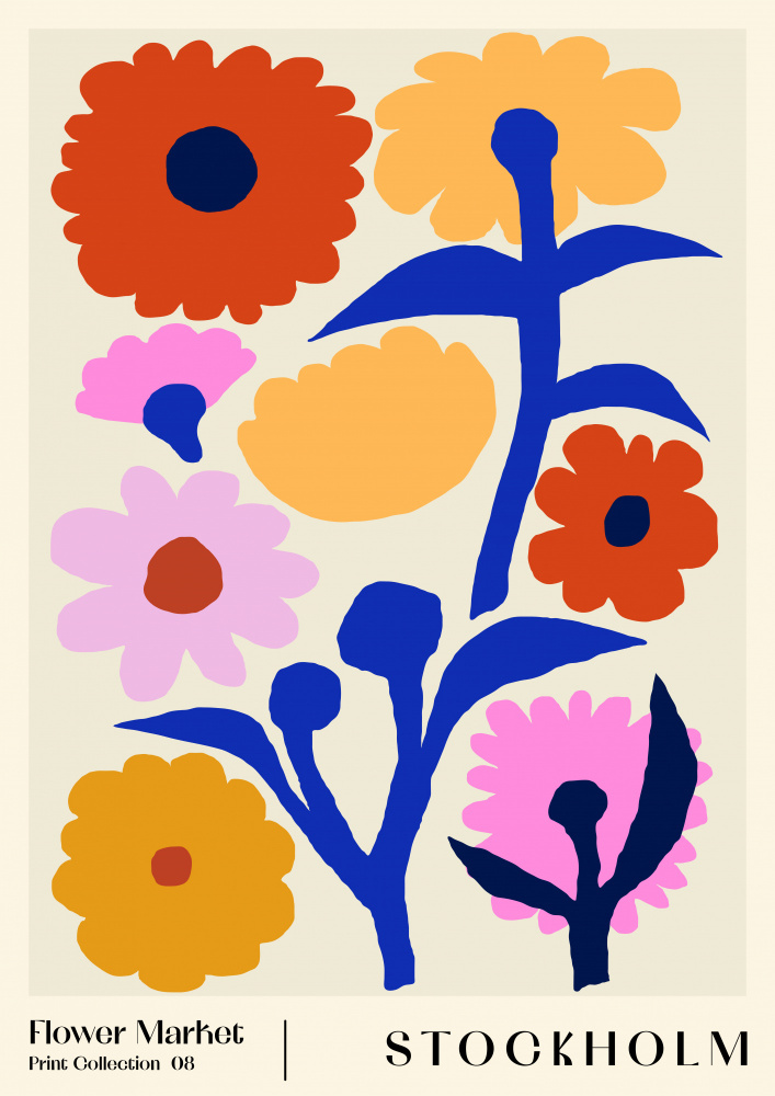 Flower Market. Stockholm by NKTN — canvas wall art