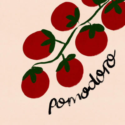 Pomodoro Tomato Italian Food Poster