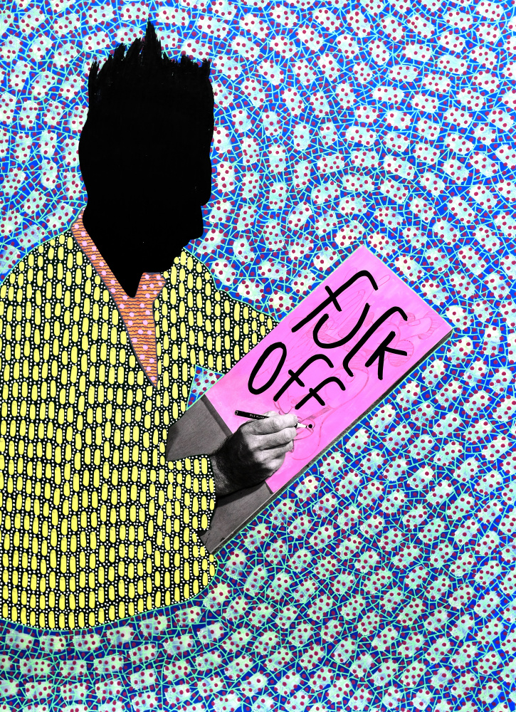 Fuck Off Statement by Naomi Vona — canvas wall art