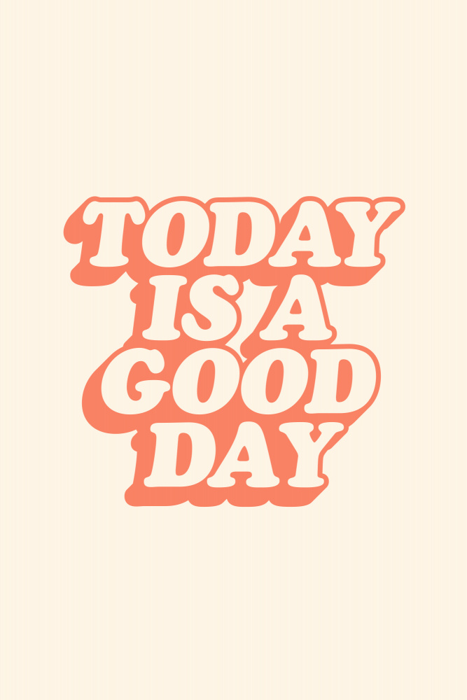 Good Day Retro Quote by Brett Wilson — canvas wall art
