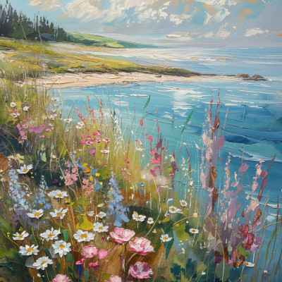 Vibrant Coastal Landscape