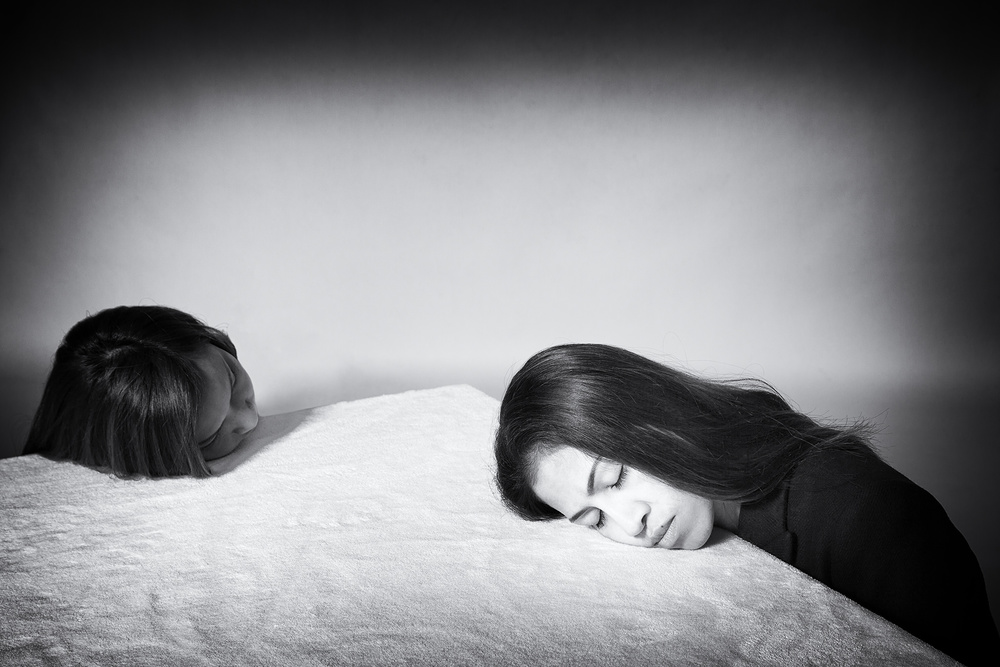 Noire et blanche - revised by Ton Dirven — canvas wall art