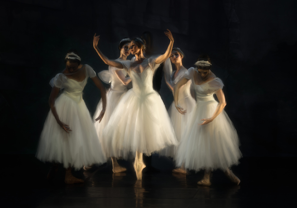 Graceful Ballet Performance by Charlaine Gerber — canvas wall art