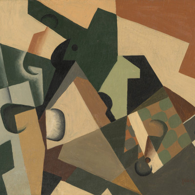 Glass and Checkerboard (1917)