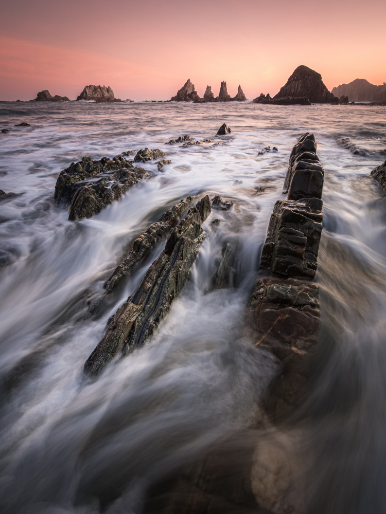 Rocky Coast Sunset by Alberto García — canvas wall art