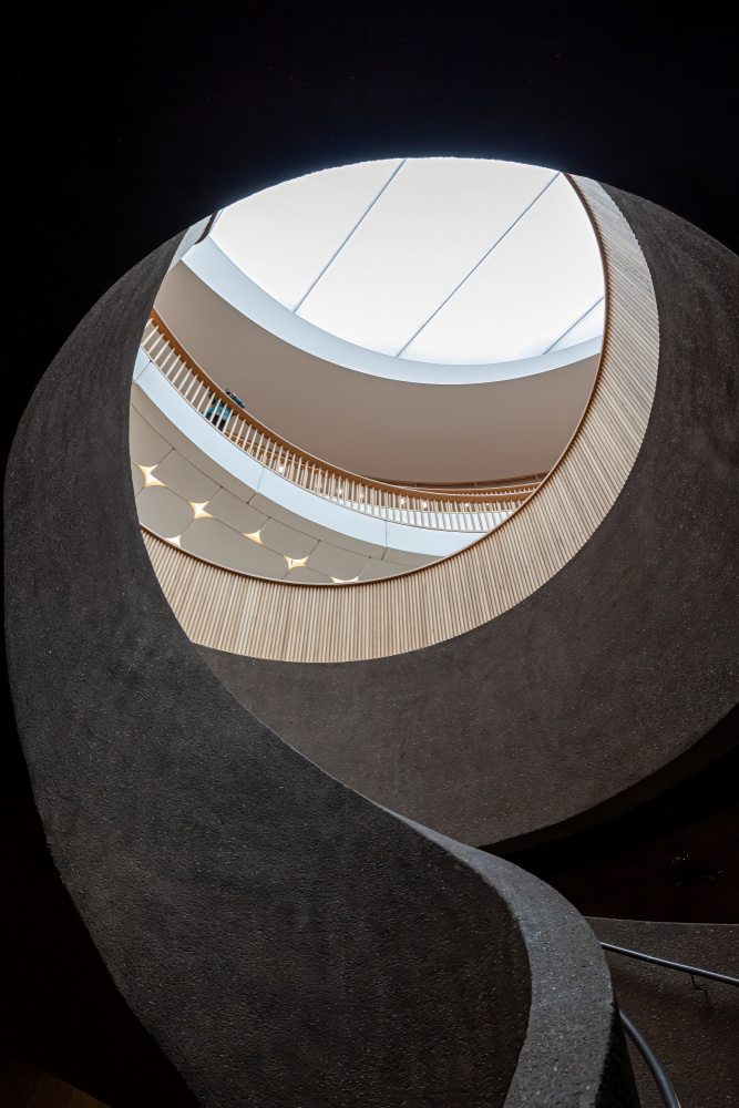 Spiral Concrete Ascent by Gila Koller — canvas wall art