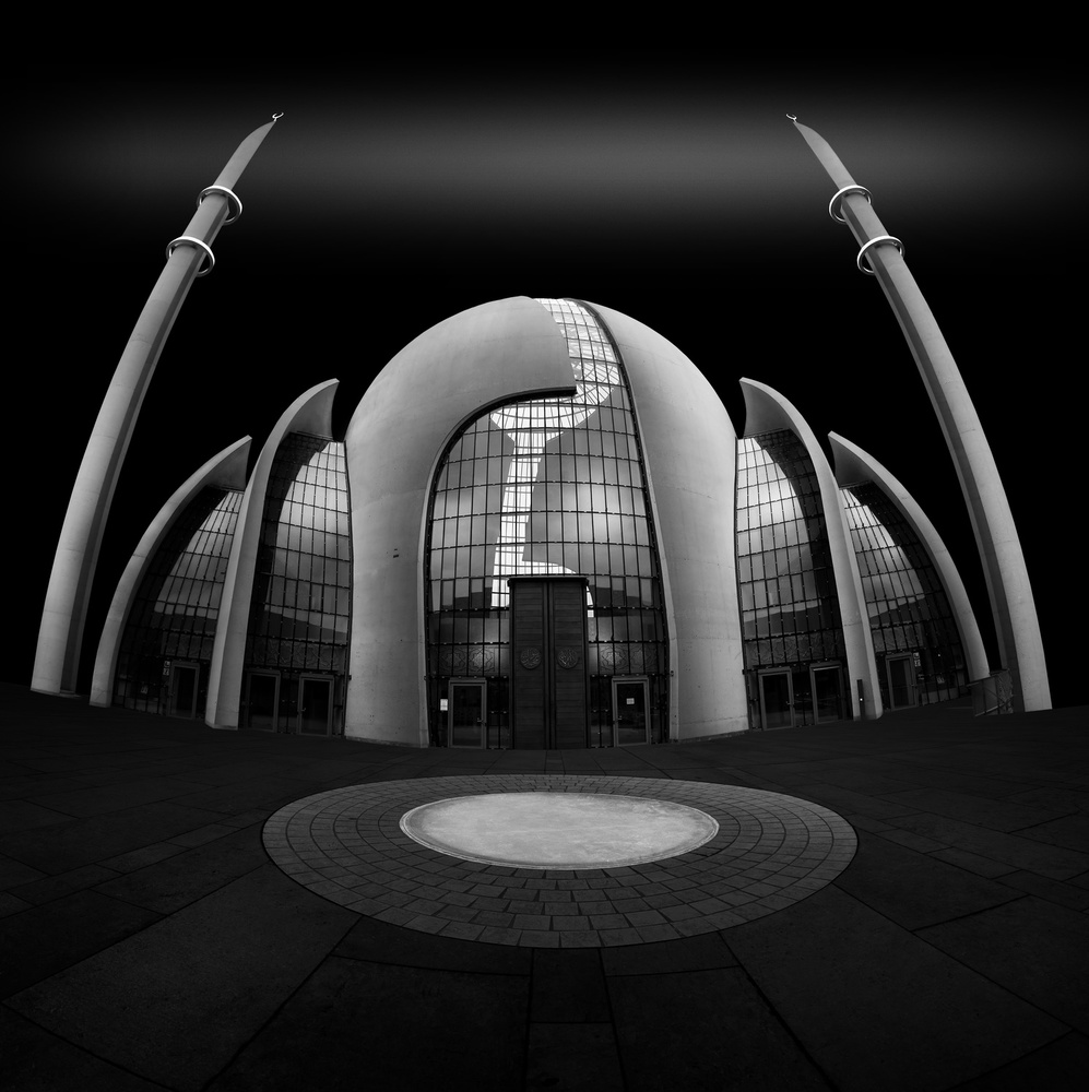 Dramatic Mosque Curves by Wolfgang Mothes — canvas wall art
