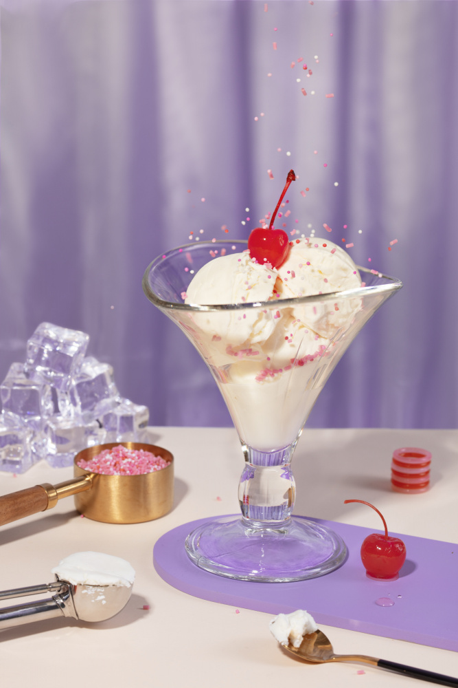 Sweet Sprinkled Sundae by Julia Ramiro — canvas wall art