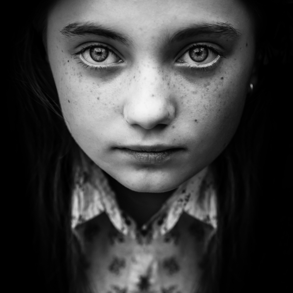 Intense Young Gaze by Evelina Petkova — canvas wall art