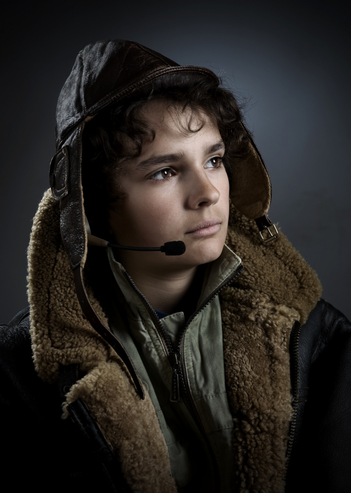 Vintage Pilot Boy by Jan Scheunders — canvas wall art