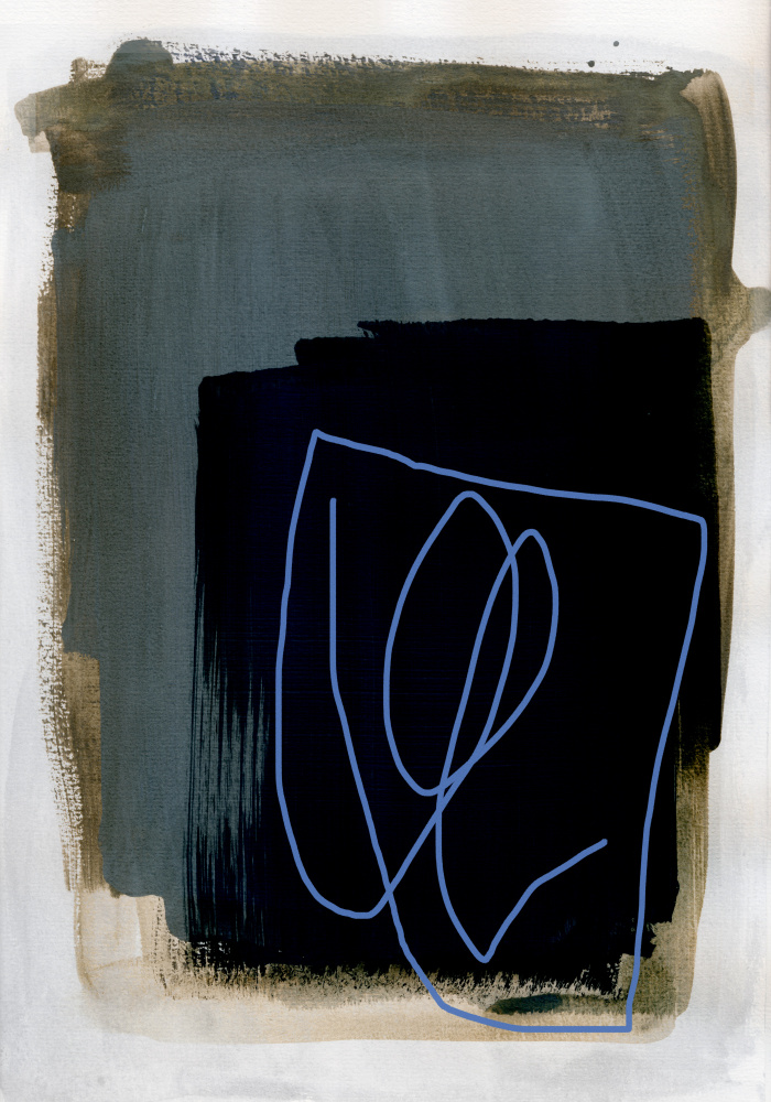 Abstract Brush Strokes 162 by Mareike Böhmer — canvas wall art