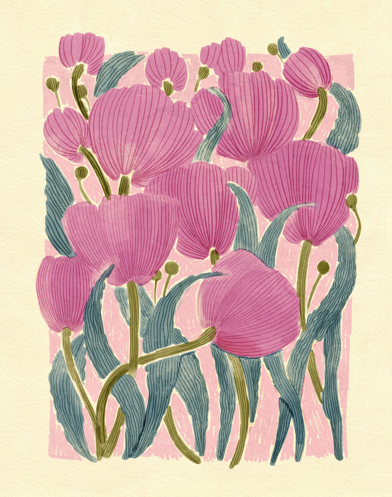 Tulips by Katie O'Shea — canvas wall art