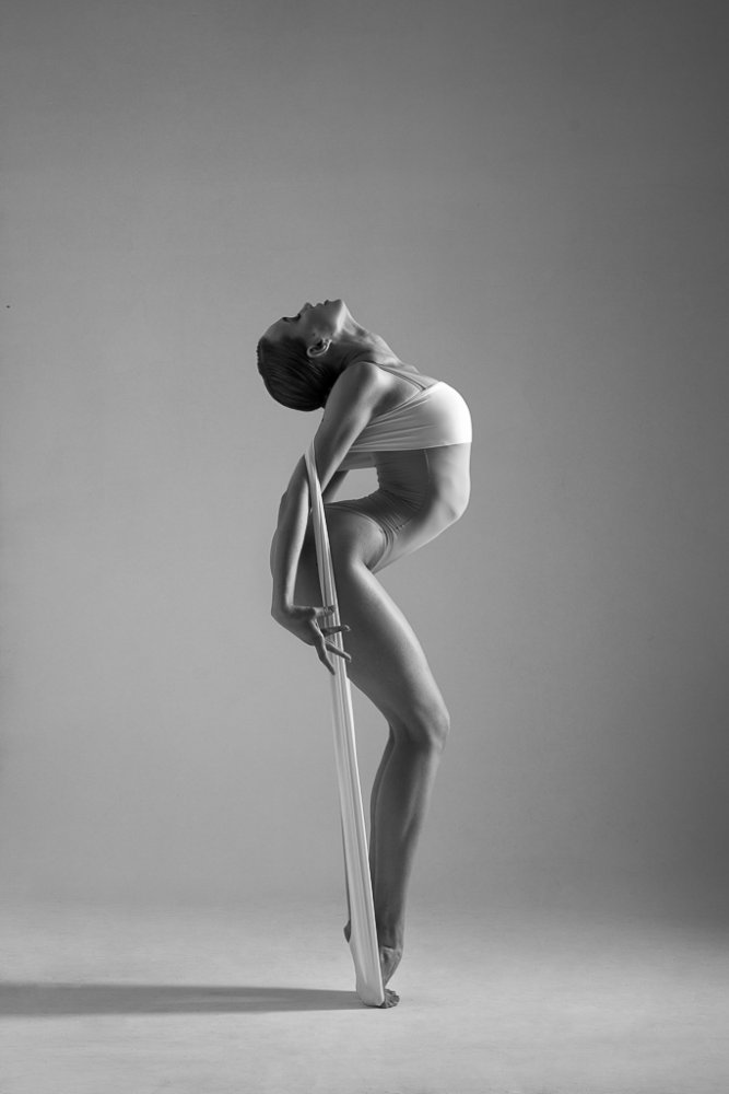 Flexible Dancer Pose by Natalya Sleta — canvas wall art