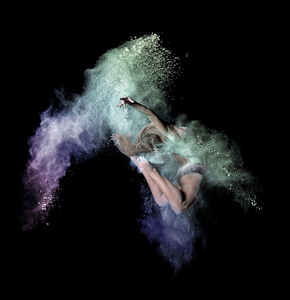 Dynamic Powder Dance by Pauline Pentony MA ARPS DPAGB — canvas wall art