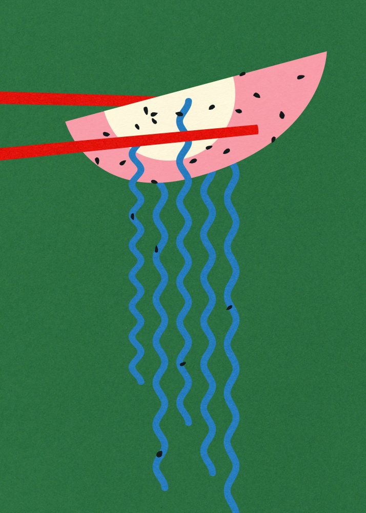 Hollywood Ramen by Rosi Feist — canvas wall art