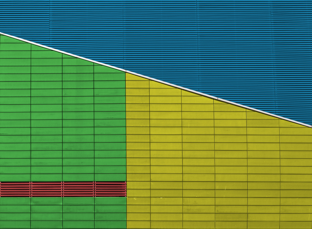 Vibrant Geometric Architecture by Jois Domont ( J.L.G.) — canvas wall art
