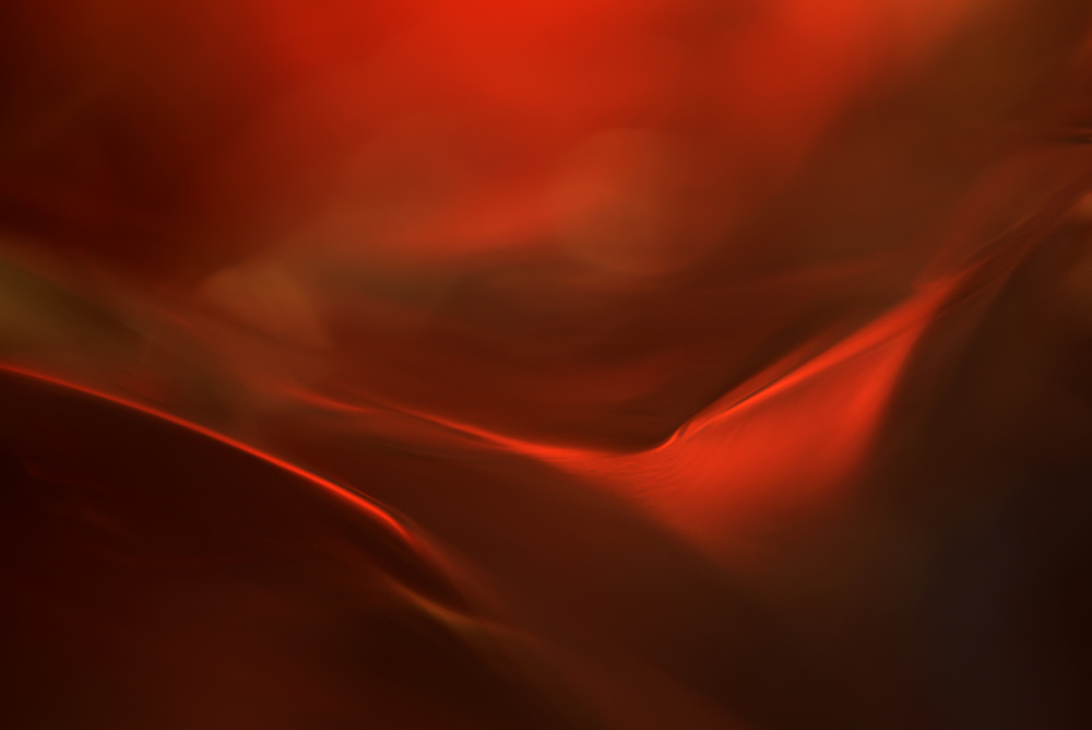 Fluid Red Glow by Heidi Westum — canvas wall art