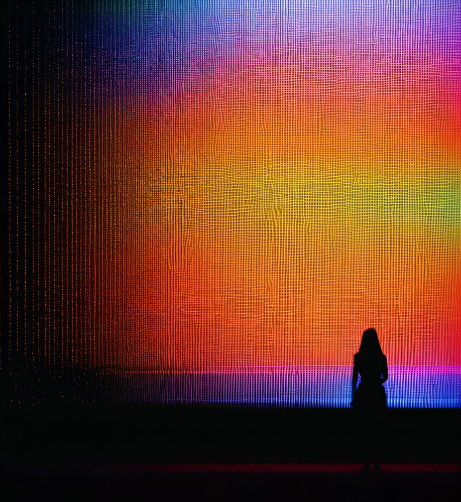 Figure In Gradient Glow by Cicero Spin — canvas wall art