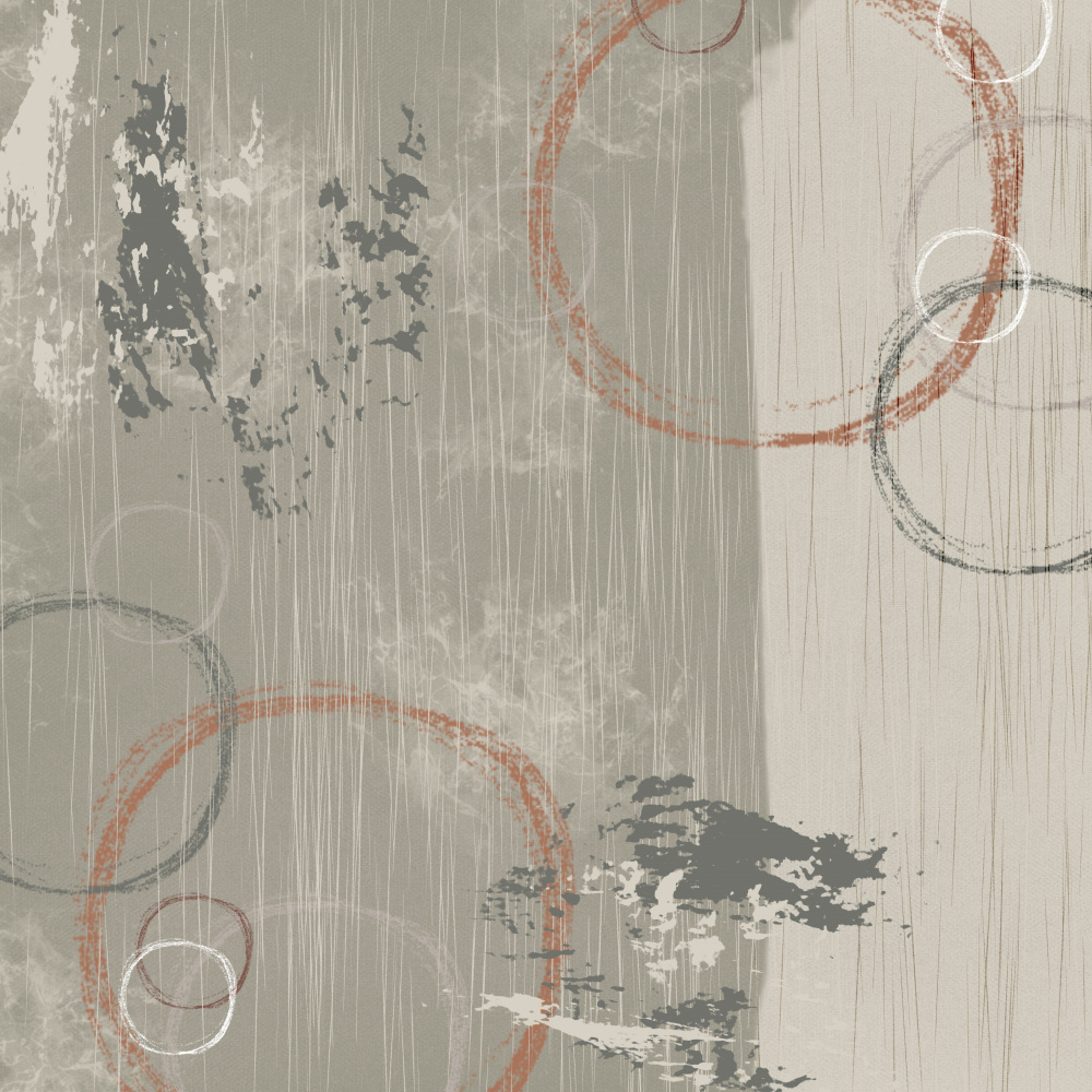 Earthy Abstract Circles by Imaginative — canvas wall art