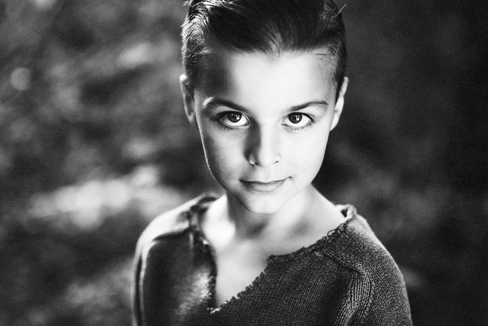 Young Boy's Gaze by Amir Bajrich — canvas wall art