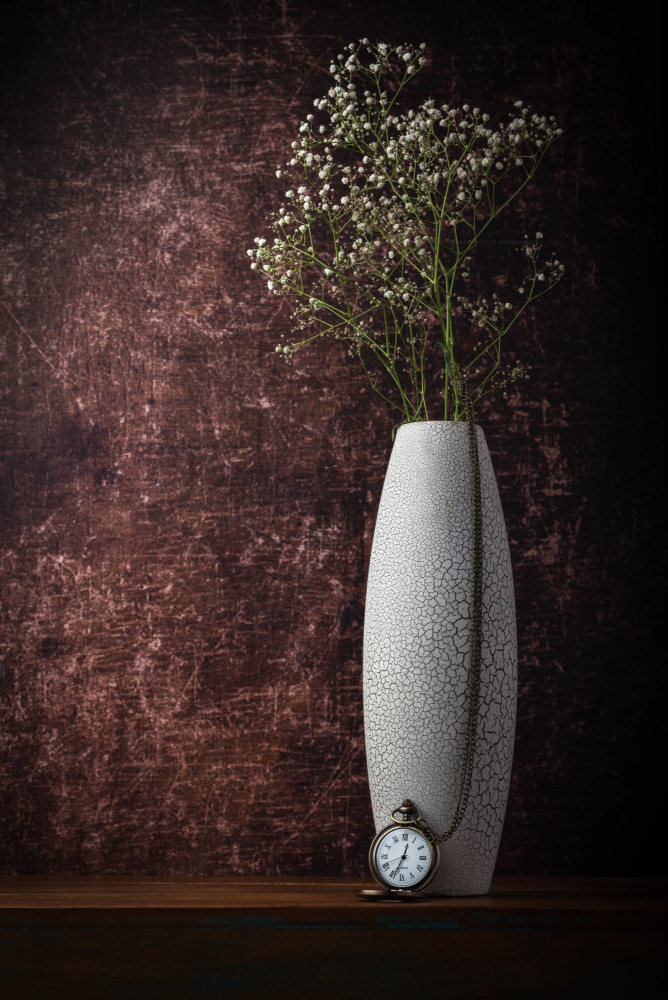 Timeless Floral Watch by Sumit Dhuper — canvas wall art