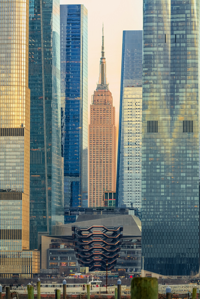 Empire State Modern City by Herbert Rong — canvas wall art