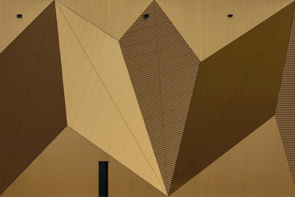Modern Golden Angles by Theo Luycx — canvas wall art