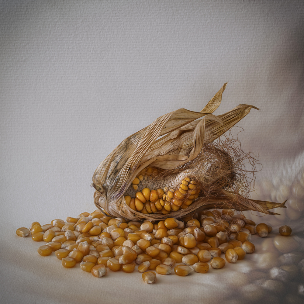 Golden Corn Harvest by Marie-anne Stas — canvas wall art