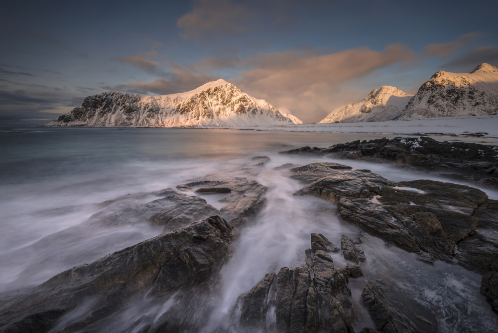 Winter Mountain Coast by Tom Meier — canvas wall art