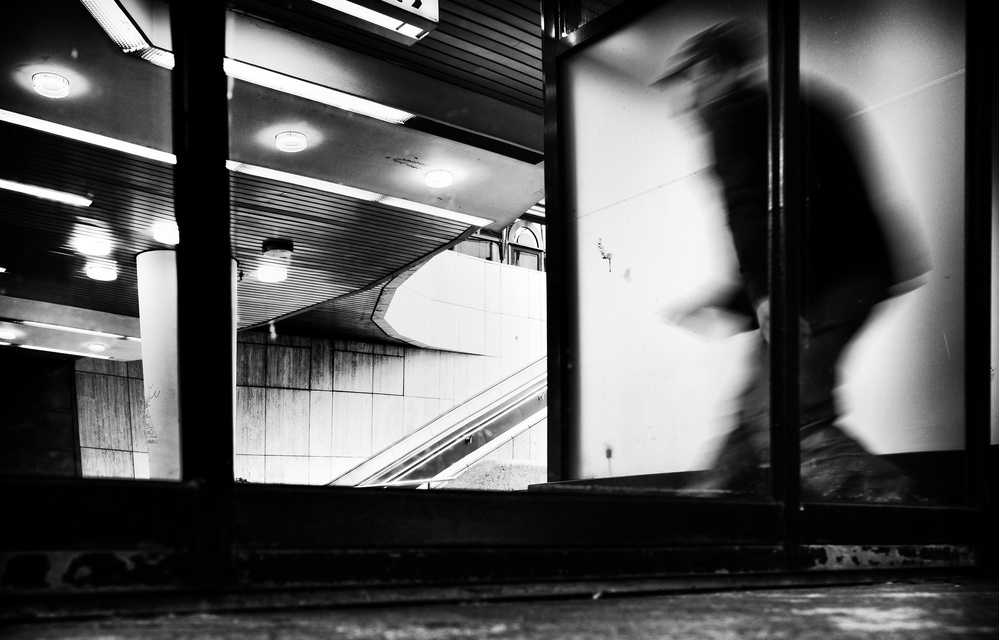 Urban Motion Blur by Jürgen Hartlieb — canvas wall art