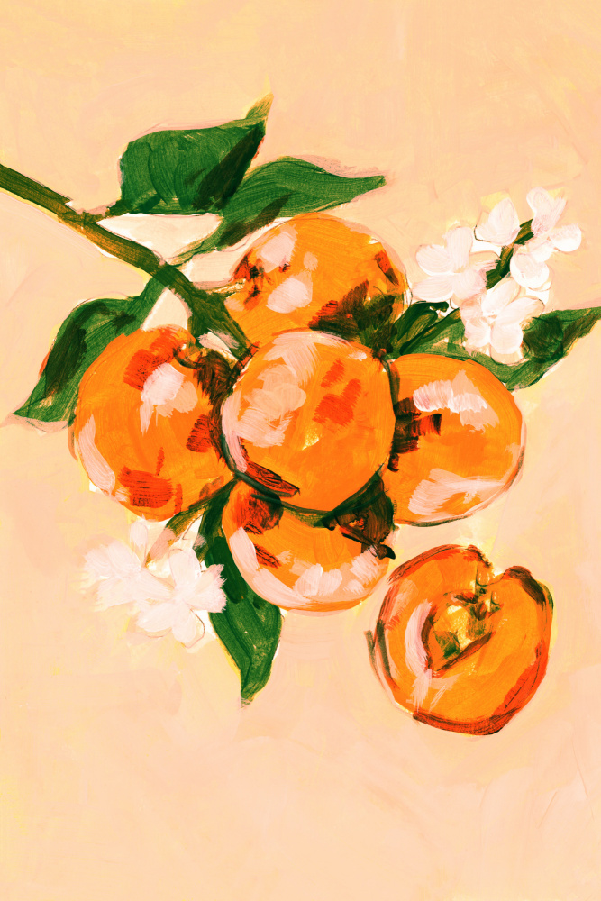 Vibrant Orange Harvest by cartissi — canvas wall art