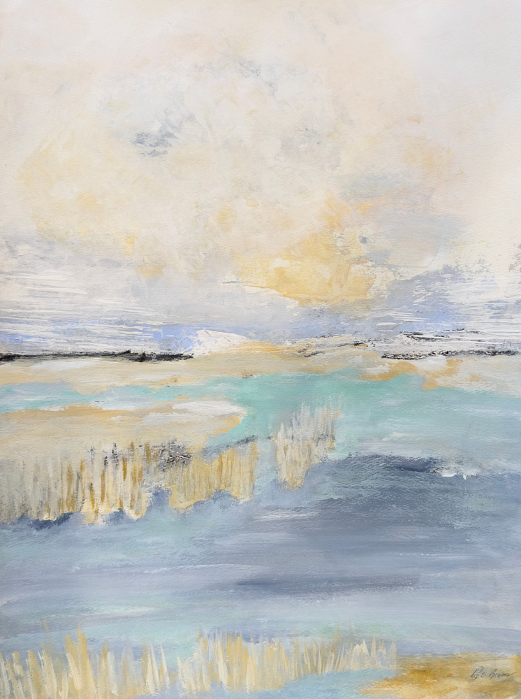 Soft Coastal Abstract by Breanna Megan Studio — canvas wall art