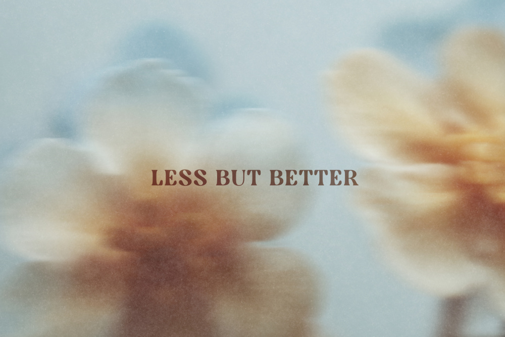Less But Better Blooms by Treechild — canvas wall art